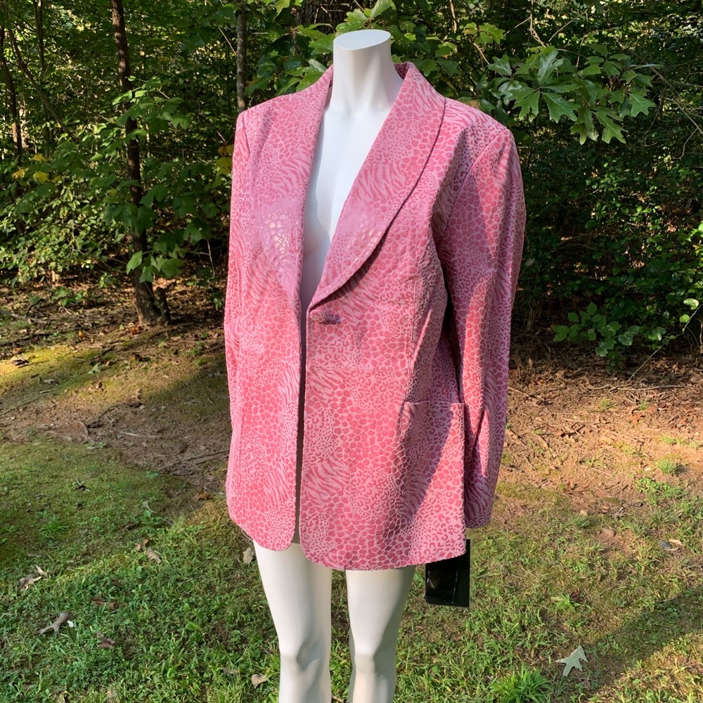 NWT PAMELA MCCOY LEATHER JACKET